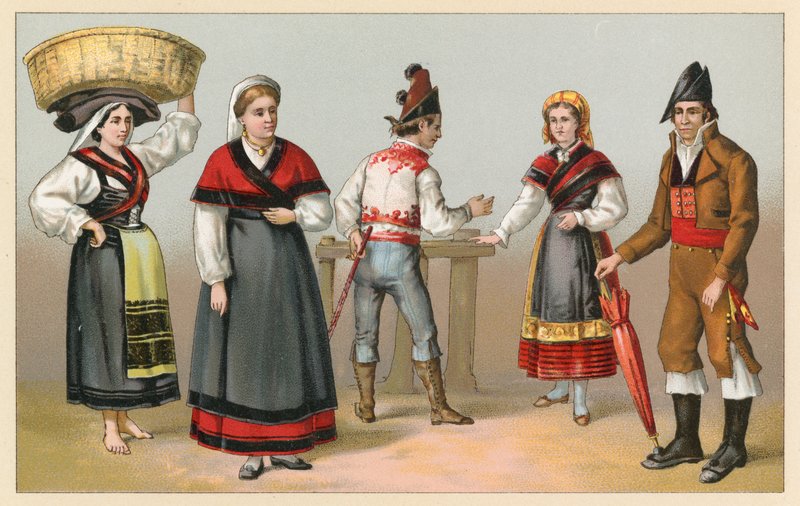 Spanien kostume af French School