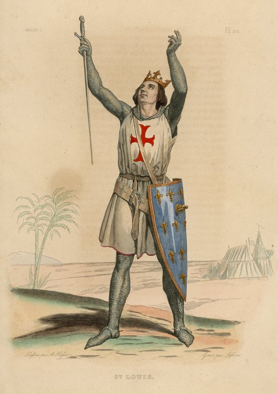 St Louis (farvet gravering) af French School