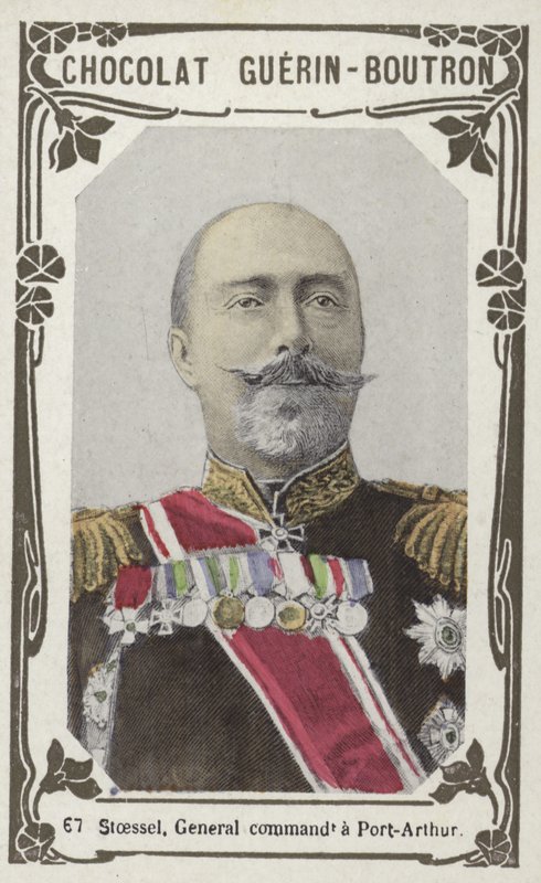 Stoessel, generalkommandant a Port-Arthur (farvet foto) af French School