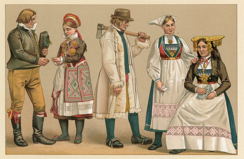 Sverige kostume af French School