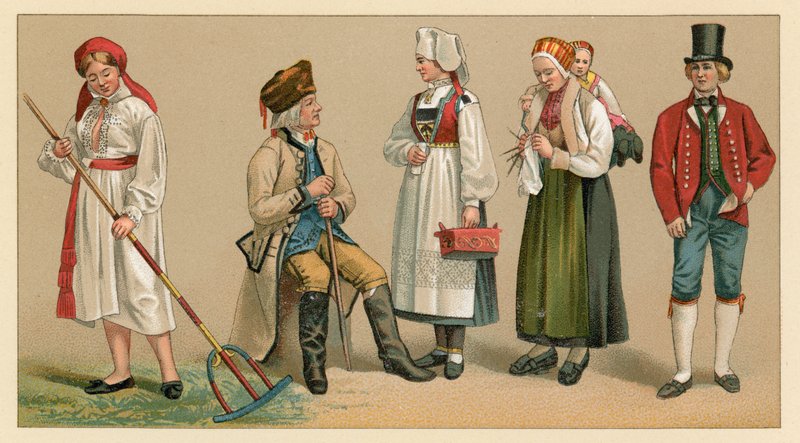 Sverige kostume af French School