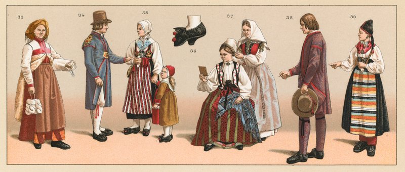 Sverige Kostume af French School