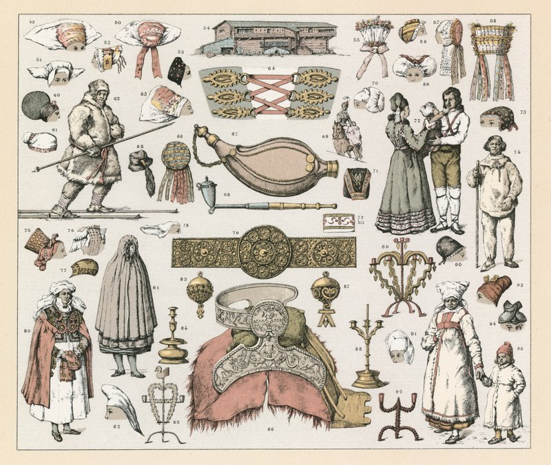 Sverige kostume af French School