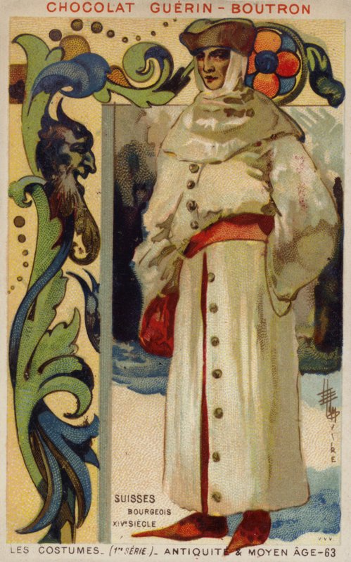 Schweizisk borgerlig kostume, 1300-tallet af French School