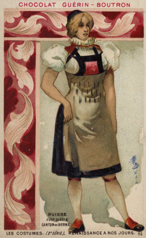Schweizisk kostume fra kantonen Bern, 1600-tallet af French School