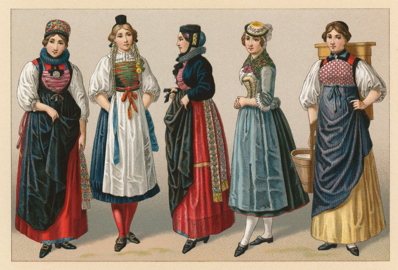 Schweiz kostume af French School