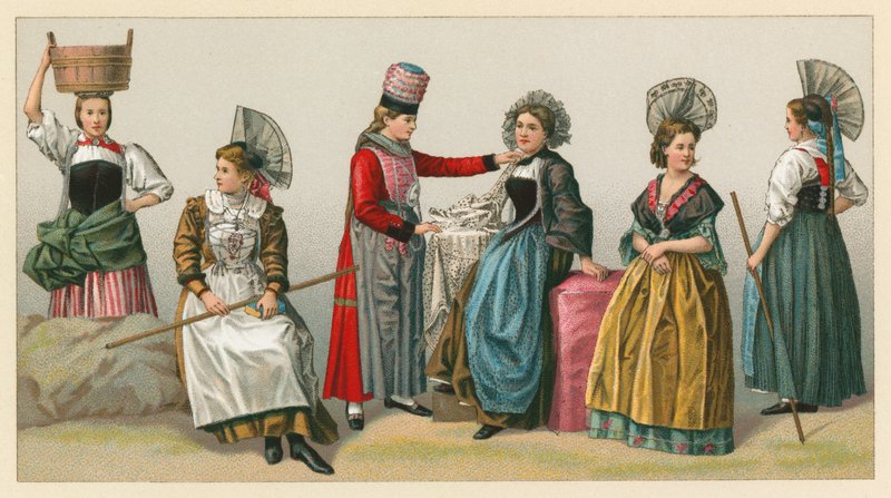 Schweiz kostume af French School