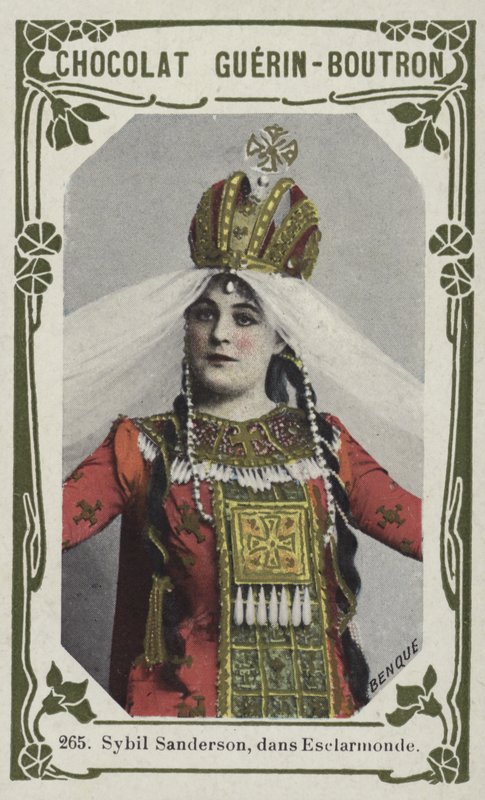 Sybil Sanderson, dans Esclarmonde (farvet foto) af French School