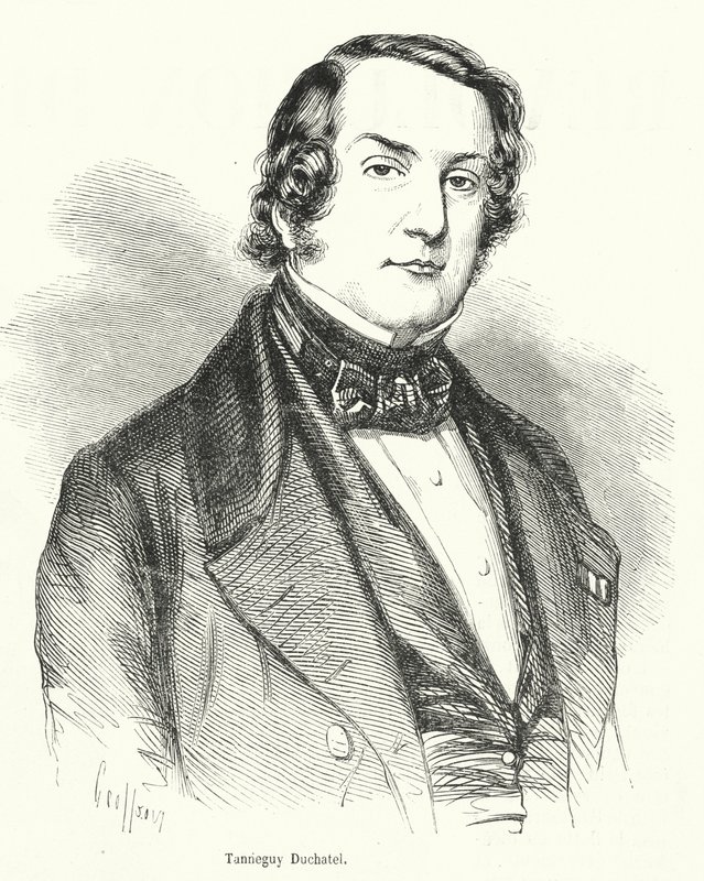 Tanneguy Duchatel, fransk politiker og indenrigsminister, der mistede sit embede i den franske februarrevolution i 1848 af French School