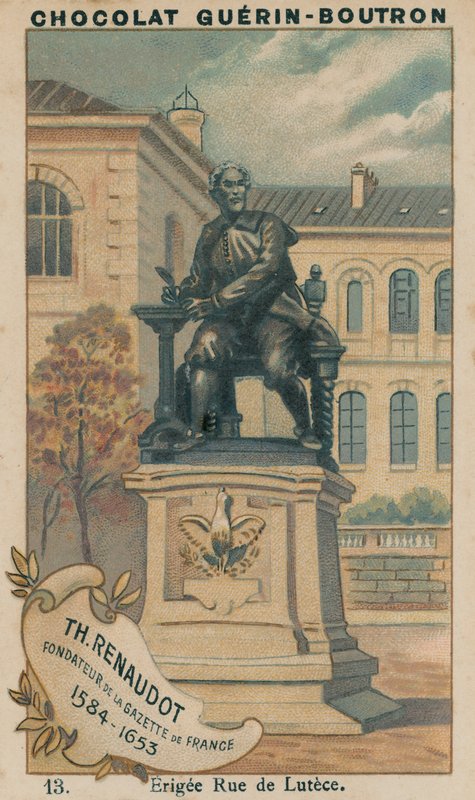 Th Renaudot, grundlægger af Gazette de France, 1584-1653, Erigee Rue de Lutece af French School