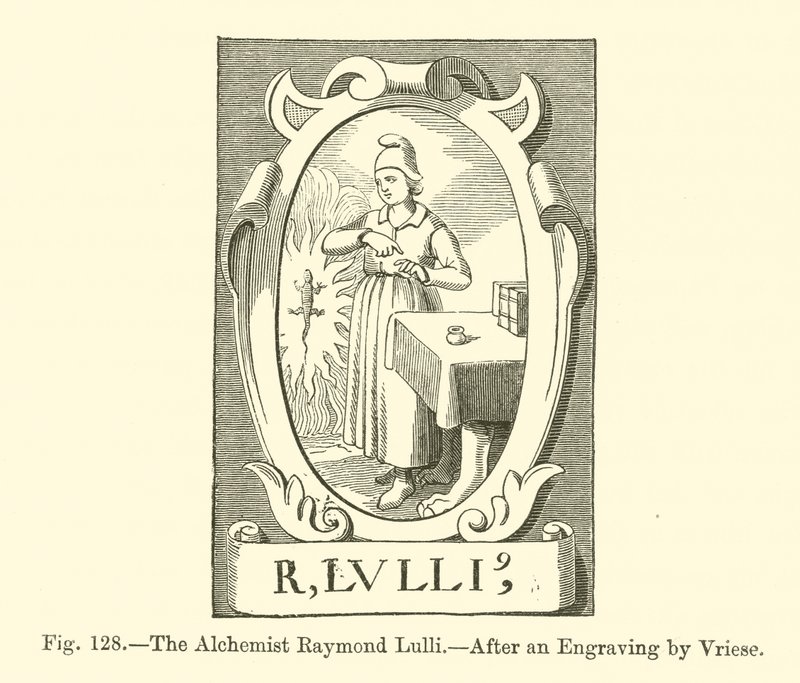 Alkymisten Raymond Lulli (gravering) af French School