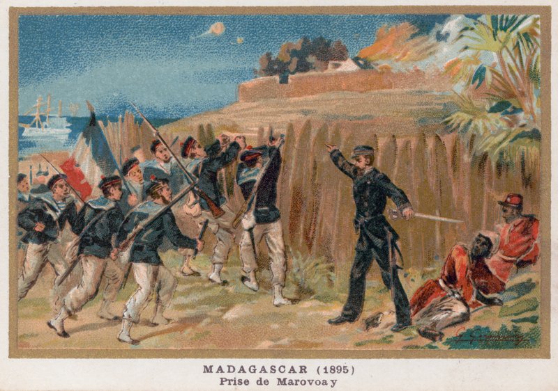 Erobringen af ​​Marovoay, Madagaskar af French School