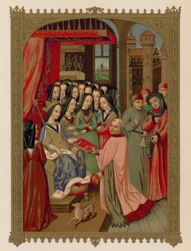 Court of Mary of Anjou, kone til Charles VII af French School