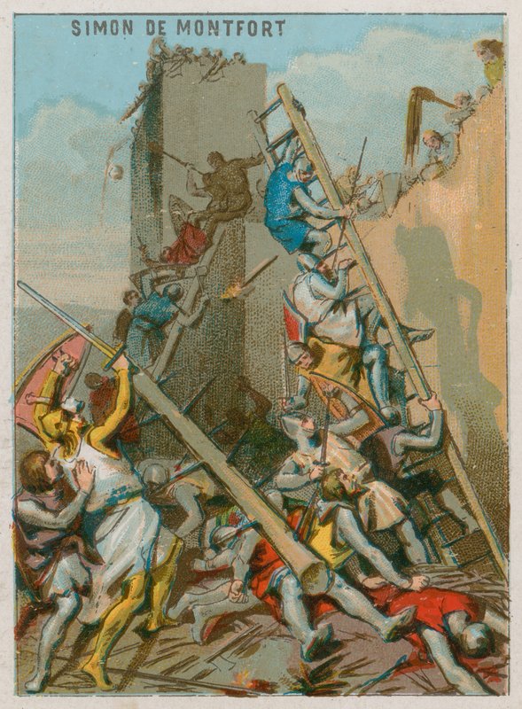 Simon de Montforts død af French School