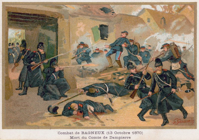 Comte de Dampierres død under kampene ved Bagneux af French School