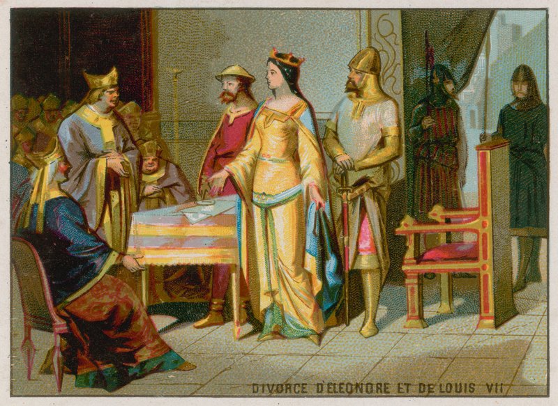 Skilsmissen mellem Eleanor af Aquitaine og Ludvig VII af French School