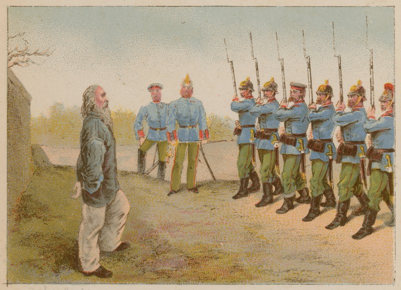 Henrettelsen af Francois Debergue af French School