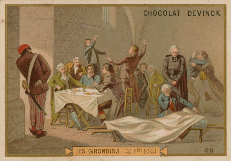Girondinerne, den franske revolution, 31. oktober 1793 af French School