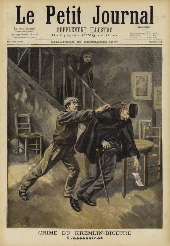 Mordet på Kreml-Bicetre, Paris, 1897 af French School