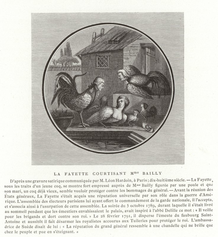 Marquis de Lafayette bejler til Madame Bailly af French School