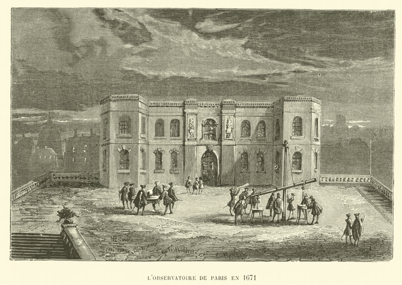Observatoriet i Paris i 1671 (gravering) af French School