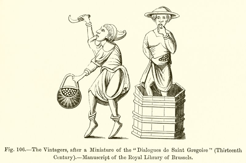 The Vintagers, efter en miniature af Dialogues de Saint Gregoire af French School