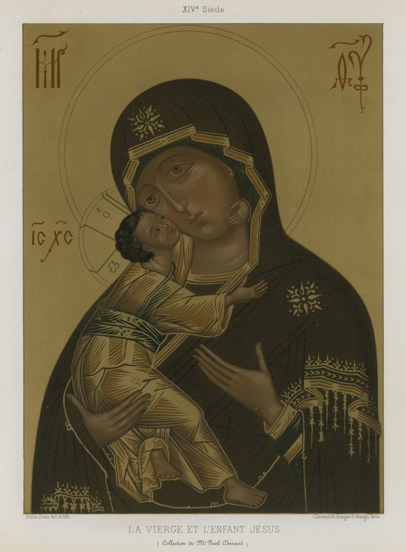 Jomfru Maria med Jesusbarnet af French School