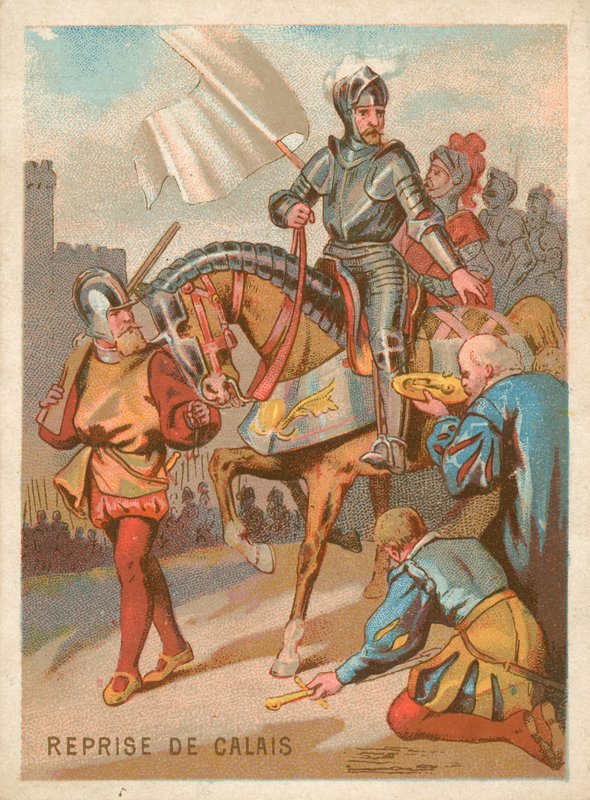 Erobringen af Calais af kong Henrik II af Frankrig af French School