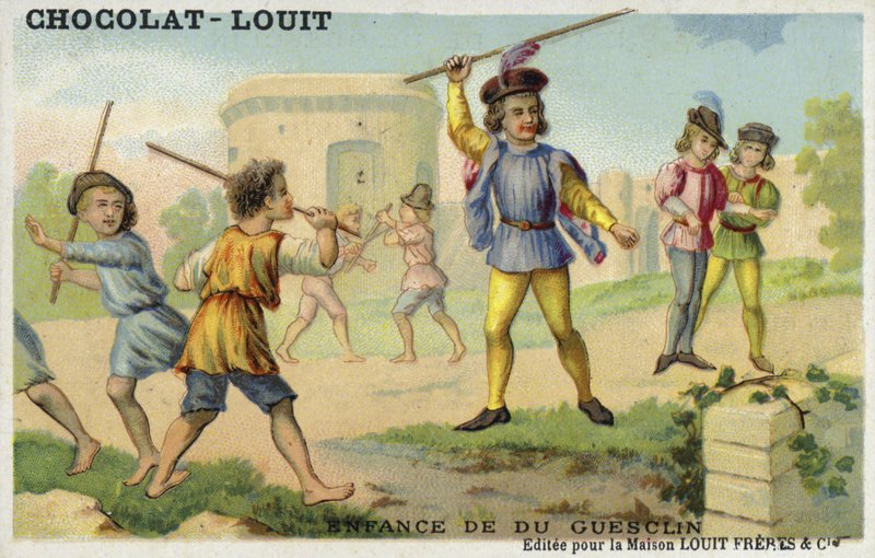 Bertrand du Guesclins barndom af French School