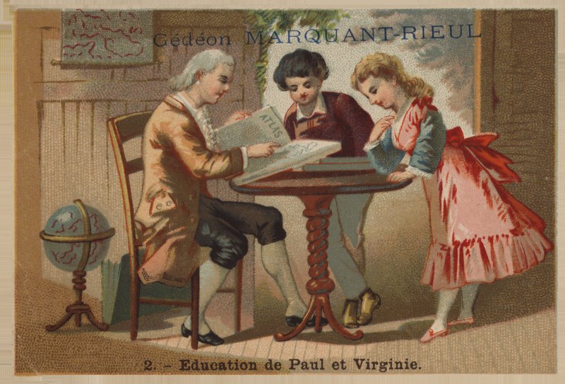 Uddannelse af Paul og Virginie af French School