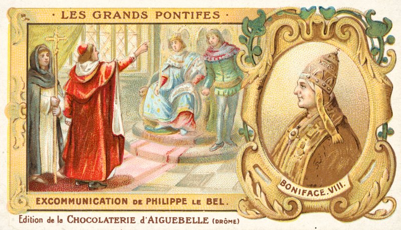 Ekskommunikationen af Filip IV af Frankrig af pave Boniface VIII af French School