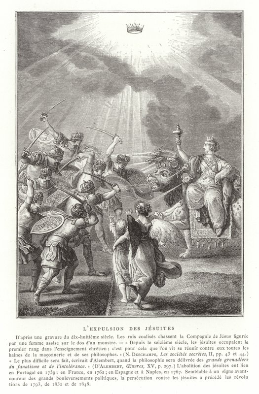 Uddrivelsen af jesuitterne, 1700-tallet af French School