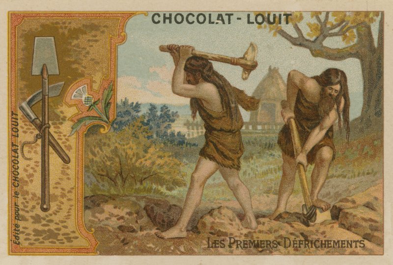 De første rydninger af land af French School
