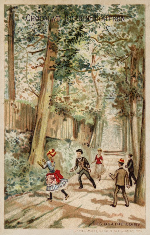 De fire hjørner (chromolitho) af French School