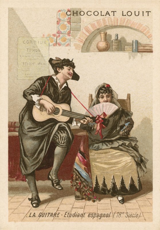 Guitaren: spansk studerende (1700-tallet) af French School