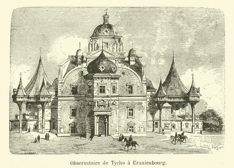 Tycho Brahes observatorium i Uranienbourg (gravering) af French School