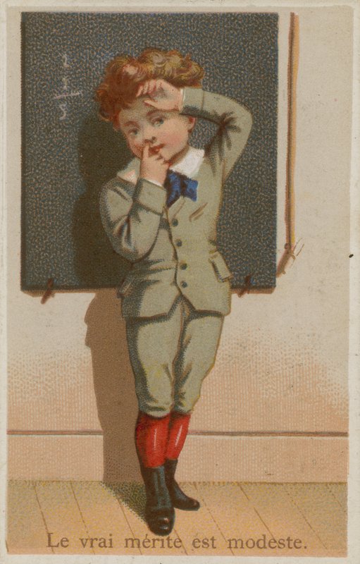 Den sande fortjeneste er beskedenhed af French School