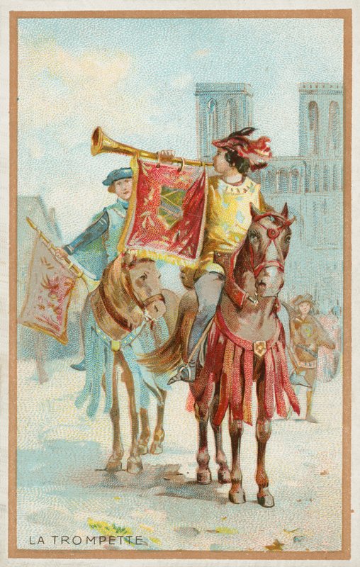 Trompeten (chromolitho) af French School