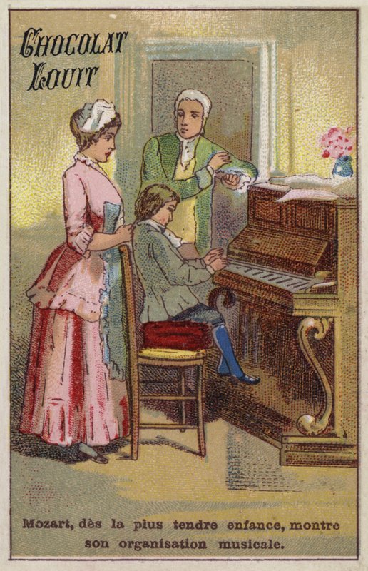 Den meget unge Mozart viser sine musikalske talenter af French School
