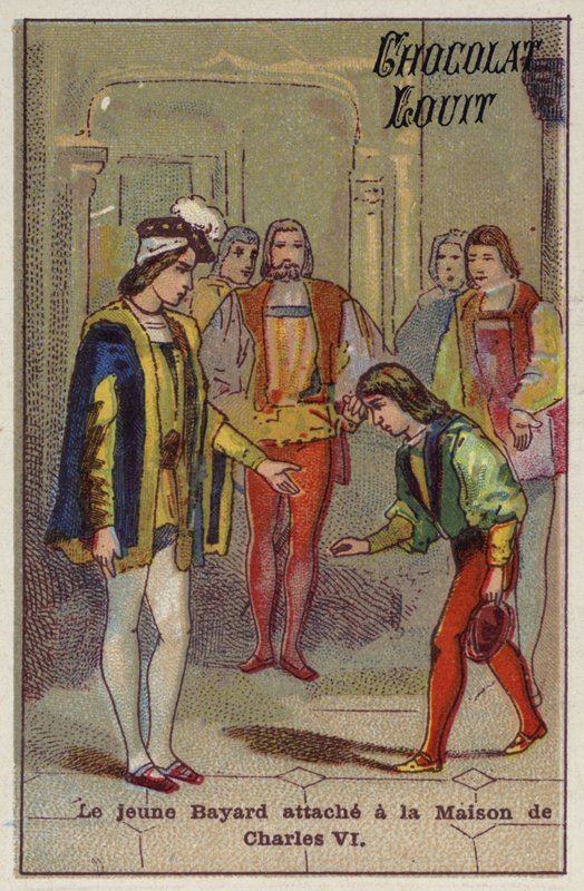 Den unge Bayard knyttet til Charles VI