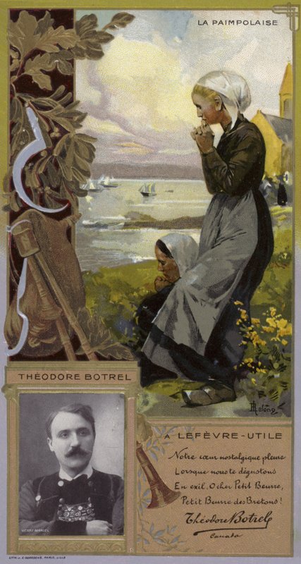 Theodore Botrel, fransk sanger og sangskriver (chromolitho) af French School