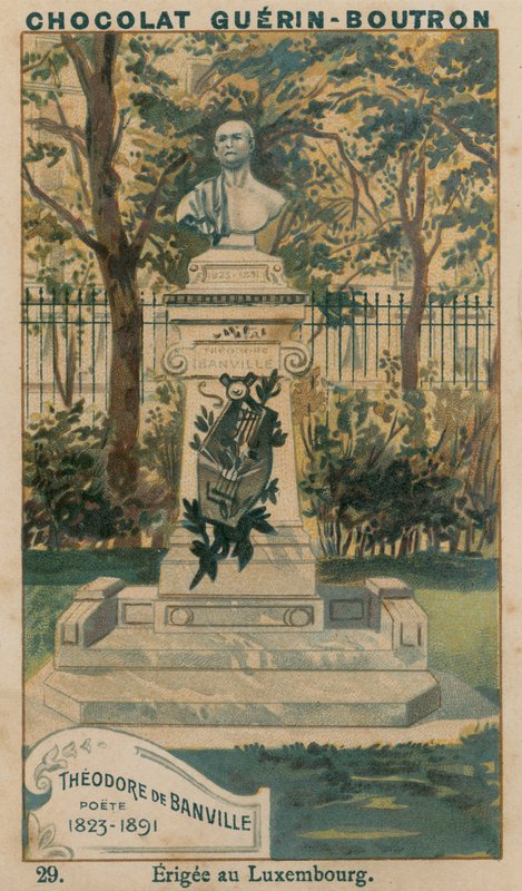 Theodore de Banville, digter, 1823-1891, Erigee i Luxembourg af French School