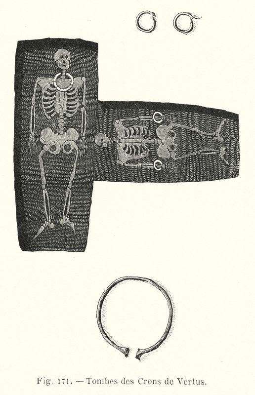 Crons de Vertus grave (gravering) af French School