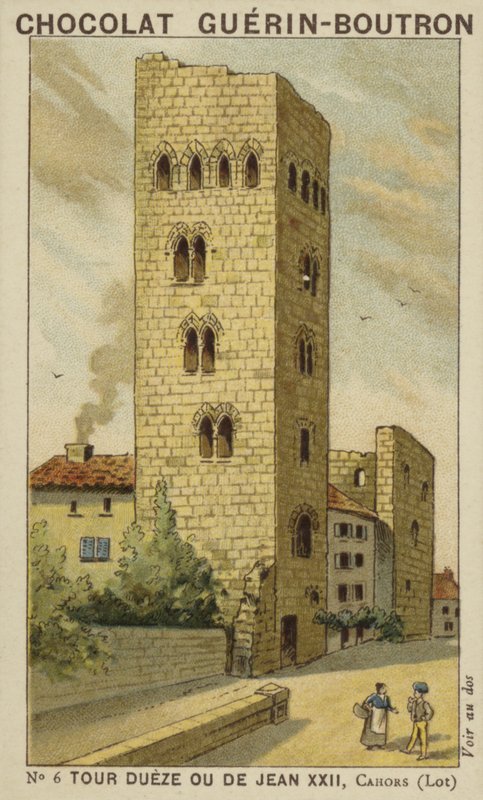 Tour Dueze eller Jean XXII, Cahors, Lot af French School