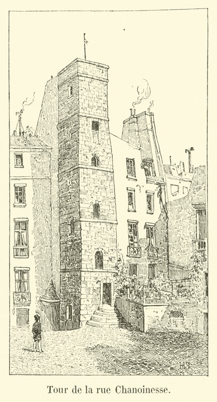 Chanoinesse Street Tower af French School