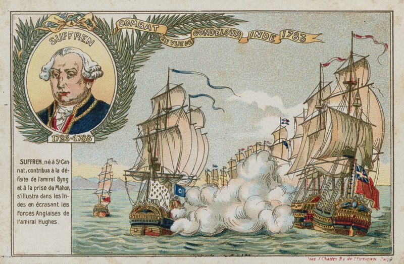 Byttekort med et billede, der viser et søslag af French School