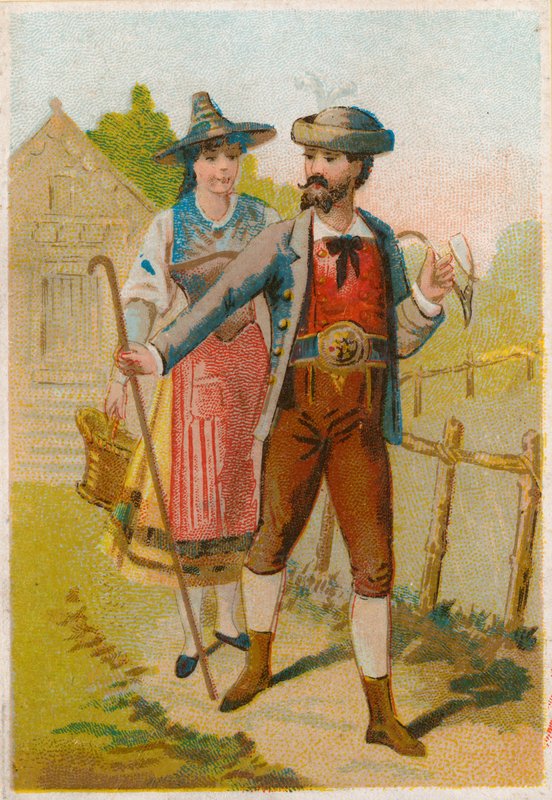 Traditionelt kostume af French School