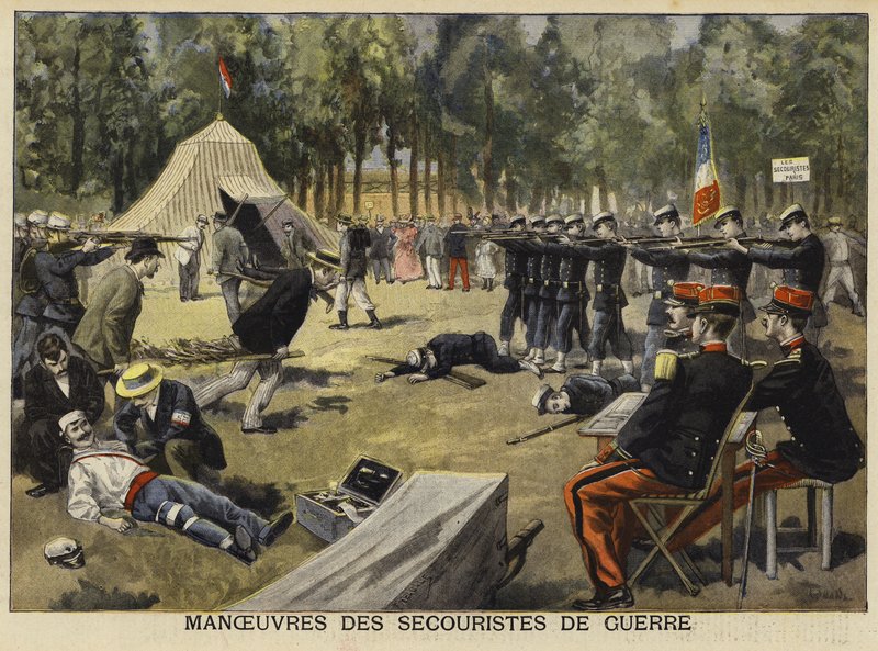 Træningsøvelse for hærens feltlæger, Frankrig, 1897 af French School