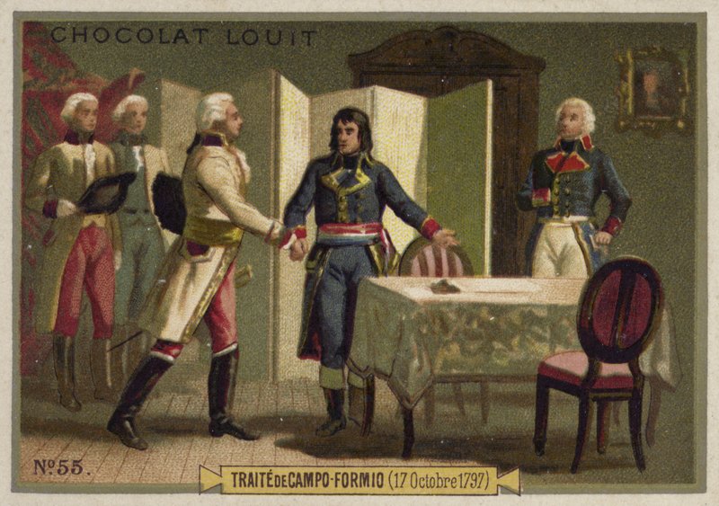 Traktaten i Campo Formio, Italien, 17. oktober 1797 af French School