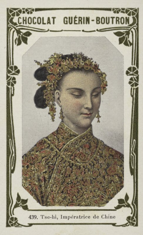 Tse-hi, Imperatrice de Chine (farvet foto) af French School